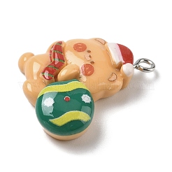Pendentifs en résine opaque sur le thème de noël&nbsp;RESI-I344-02P-04