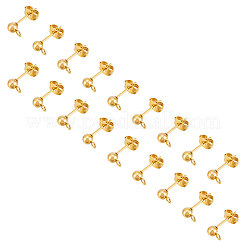 Ohrstecker-Beschläge aus Edelstahl 304&nbsp;STAS-UN0002-53G