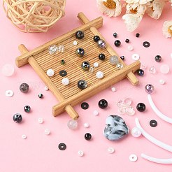 Kit de fabrication de bracelet extensible imitation pierres précieuses bricolage&nbsp;DIY-FS0003-32