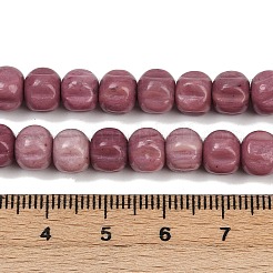 Natur Rhodonit Perlen Stränge&nbsp;G-Z080-B07-8x6mm