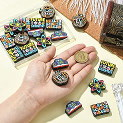 20 Stück 5 Stile umweltfreundliche Silikonperlen in Lebensmittelqualität&nbsp;SIL-CJ0002-85