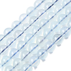 Natürliche Aquamarin Perlen Stränge&nbsp;G-G344-A07-6mm