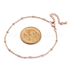 Bracciali in ottone con catene satellitari per donna&nbsp;BJEW-G735-19RG