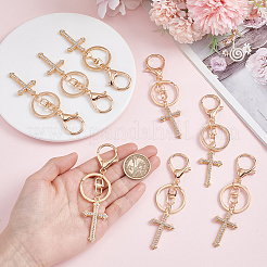8 llavero de aleación con rhinestone&nbsp;KEYC-HY0001-41