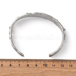 Brazaletes de acero inoxidable 304 con rhinestone para mujer&nbsp;BJEW-R026-01P