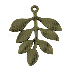 Colgantes de la aleación de estilo tibetano&nbsp;TIBEP-R304-027AB-LF