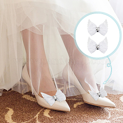 2 Stück Schuhschnallenclips aus Polyester&nbsp;AJEW-GA0008-86A
