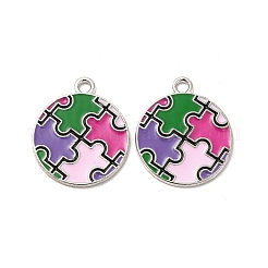 Pendentifs d'émail en alliage&nbsp;ENAM-J650-02P-02