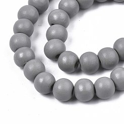Brins de perles en bois naturel peint&nbsp;WOOD-S053-54M