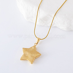 Collier avec pendentif étoile en acier inoxydable et perles d'imitation pour femme&nbsp;QN5911