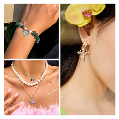 20 pièces 10 styles pendentifs en émail en alliage plaqué or clair&nbsp;ENAM-TA0001-75