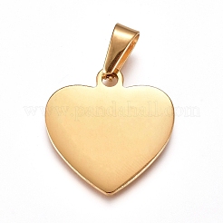 Pendentifs en acier inoxydable 304 avec placage ionique (IP)&nbsp;STAS-I135-12G