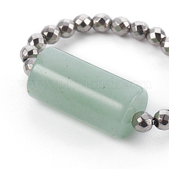 Natürliche gemischte Edelstein Stretch Ringe&nbsp;RJEW-JR00232