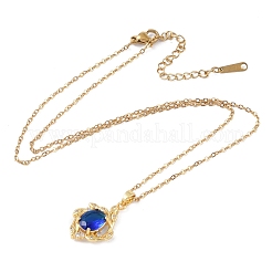 201 collane a catena in acciaio inossidabile&nbsp;NJEW-P309-15B-G