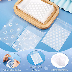 120 Stück 3 Stile weiße Polka Dot Opp Zellophantüten&nbsp;ABAG-TA0001-25
