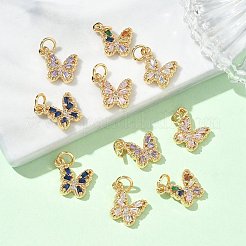 Pendentifs en laiton Shegrace pavés de zirconiums cubiques transparents&nbsp;XGRQ3Q351-628G