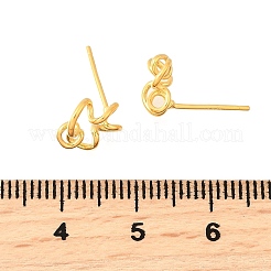 Ohrstecker aus Sterlingsilber mit hohler Blume 925&nbsp;EJEW-S271-03G