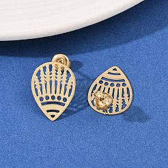 Pendientes de lágrima de acero inoxidable 304&nbsp;EJEW-I320-06G