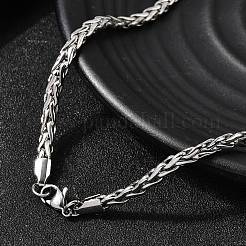 Colliers en chaîne de blé en acier inoxydable 304 de 4.5 mm pour femmes&nbsp;NJEW-B134-05A-P