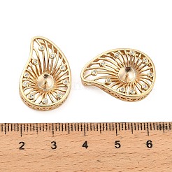 Messing-Mikropavé-Zirkonia-Tropfen-KlaueKlauen&nbsp;KK-NH0009-07G