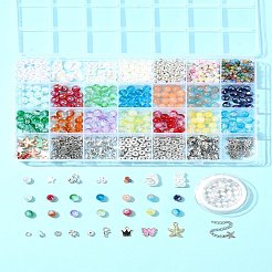 DIY-Schmuckherstellungssets aus Emaille-Legierung&nbsp;DIY-FS0007-50