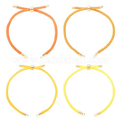 4 braccialetto in cordino di poliestere bicolore&nbsp;MAK-TA0001-44