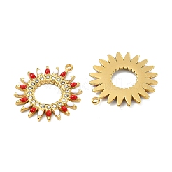 304 Edelstahl-Emaille-Anhänger&nbsp;STAS-T076-10G-01
