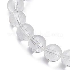 Braccialetti in rilievo di cristallo di stirata quarzo naturale&nbsp;BJEW-JB10070-05