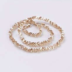 Chapelets de perles en verre électroplaqué&nbsp;EGLA-J145-4mm-PL04