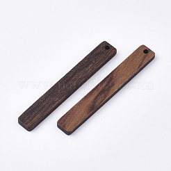 Große Anhänger aus ungefärbtem Walnussholz&nbsp;X-WOOD-T023-01