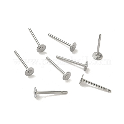 Anlaufgeschützte Ohrsteckerfassungen aus chirurgischem Edelstahl 316 mit flachen&nbsp;X-STAS-R073-06G