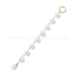 Colgantes de cadena con cuentas redondas de perlas de concha&nbsp;HJEW-JM04618