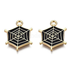 Pendentifs en alliage plaqué or clair&nbsp;LS-X-ENAM-T009-14A