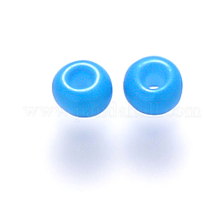8/0 perles de rocaille rondes en verre de peinture de cuisson&nbsp;SEED-S036-01B-11