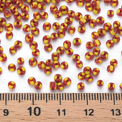 8/0 zweifarbige opake Glasperlen&nbsp;SEED-T006-01B-A06