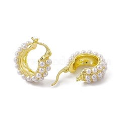 Orecchini a cerchio in ottone con placcatura a cremagliera per donna&nbsp;EJEW-M213-28G