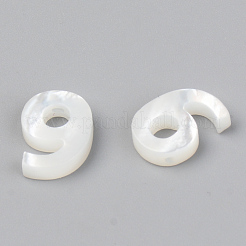 Natürliche weiße Muschel Perlmutt Muschel Charms&nbsp;SSHEL-R048-004-09