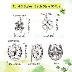 150 pz 3 ciondoli in lega di stile tibetano&nbsp;FIND-SC0003-72