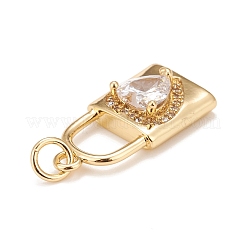Colgante micropavé cubic zirconia de latón&nbsp;KK-A161-30G-A