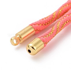 Bracelets argentés en corde de nylon&nbsp;MAK-C003-03G-05