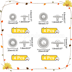4 stile bottoni con gambo in lega di zinco&nbsp;BUTT-WR0001-06P
