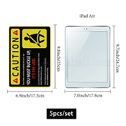 Wasserdichte Warnschild-Aufkleber aus PVC&nbsp;DIY-WH0237-022