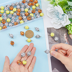 80 Stück 4 Stile Acryl-Kugelverbinder-Charms&nbsp;FIND-HY0001-66