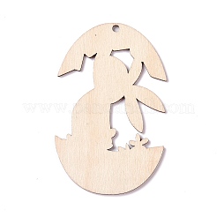 Grandi ciondoli in legno a tema pasquale&nbsp;WOOD-I007-02D