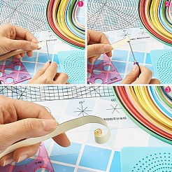 DIY Papier Quilling Strips Sets: zufällige Farbe Papier Quilling Strips&nbsp;DIY-S038-001