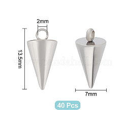 Ciondoli in acciaio inox 304&nbsp;STAS-UN0047-23B