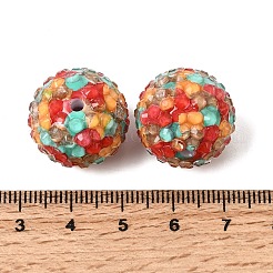 Perles de strass opaques en acrylique et résine&nbsp;OACR-G062-02C