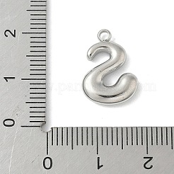 Pendentifs initiaux en acier inoxydable 304&nbsp;STAS-S186-12S-P