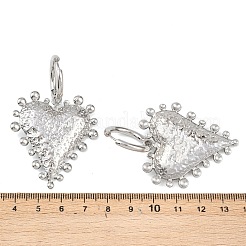 Boucles d'oreilles créoles en forme de cœur en acier inoxydable 304&nbsp;LS-EJEW-K268-74P