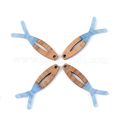 Colgantes de resina y madera de nogal&nbsp;RESI-S389-019A